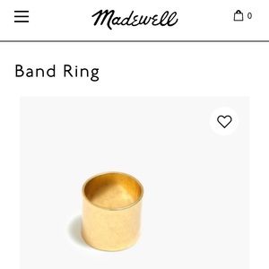 NWOT Madewell Band Ring